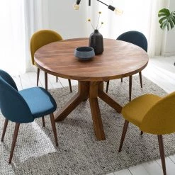 Ars Natura Table Ohio - Sheesham massif - Ciré -Meubles de salle à manger Soldes Magasin 1000169000 210118 08484800002 MOOD DETAILS P000000001000169000 mood