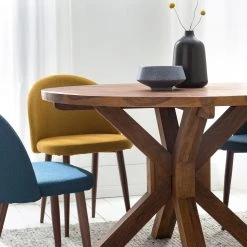 Ars Natura Table Ohio - Sheesham massif - Ciré -Meubles de salle à manger Soldes Magasin 1000169000 210118 08485500005 DETAILS P000000001000169000