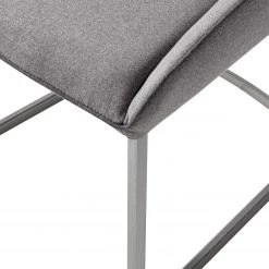 Fredriks Chaises cantilever Nidri (lot de 2) - Tissage à plat / Acier inoxydable - Gris clair -Meubles de salle à manger Soldes Magasin 1000169167 191009 12154000016 DETAILS P000000001000169167