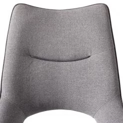 Fredriks Chaises cantilever Nidri (lot de 2) - Tissage à plat / Acier inoxydable - Gris clair -Meubles de salle à manger Soldes Magasin 1000169167 191009 12154100018 DETAILS P000000001000169167