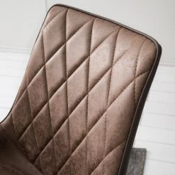 Fredriks Chaises cantilever Saval III (lot de 2) - Imitation cuir / Acier inoxydable - Marron vintage -Meubles de salle à manger Soldes Magasin 1000169676 191002 12143700020 DETAILS P000000001000169676