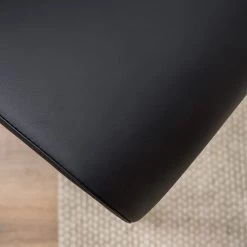 Fredriks Chaises cantilever Ratos (lot de 2) - Imitation cuir / Acier inoxydable - Noir -Meubles de salle à manger Soldes Magasin 1000169678 220819 045 DETAILS P000000001000169678