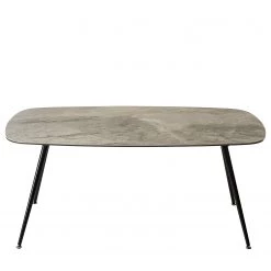 Jack & Alice Table Atuba - Céramique / Métal - Gris fumé / Noir -Meubles de salle à manger Soldes Magasin 1000170584 200310 13270300026 DETAILS P000000001000170584