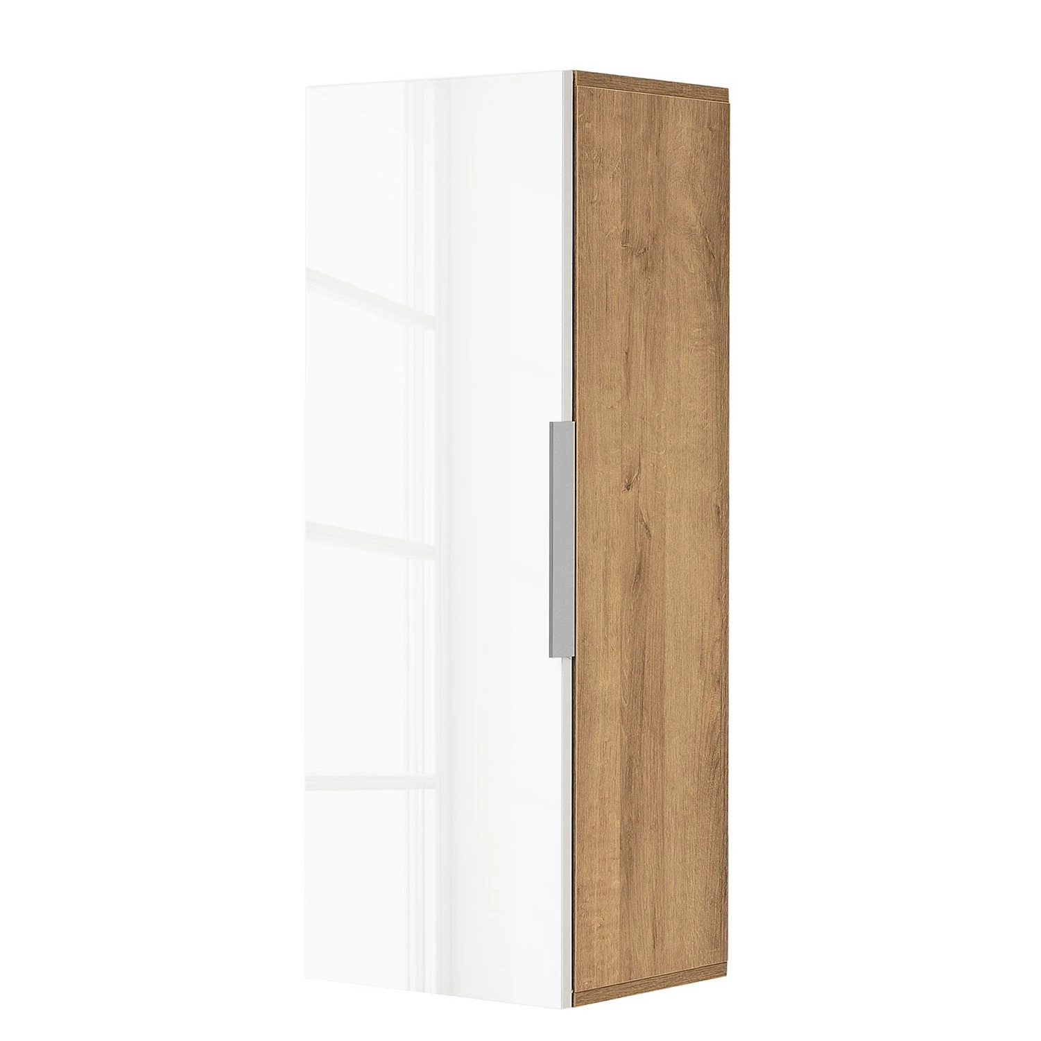 Maja Möbel Meuble murale Shino II - Verre blanc / Imitation chêne de Riviera 1 Maja Möbel Meuble murale Shino II - Verre blanc / Imitation chêne de Riviera