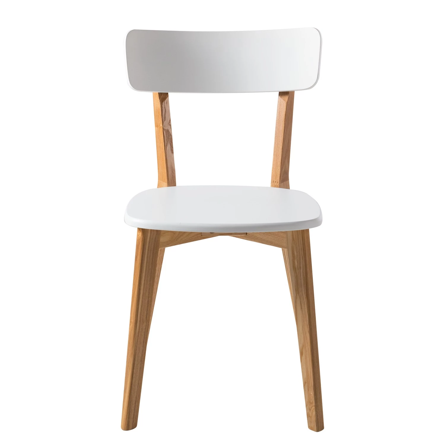 Mørteens Chaises Rob (lot de 2) - Partiellement en frêne massif - Blanc / Frêne 3 Mørteens Chaises Rob (lot de 2) - Partiellement en frêne massif - Blanc / Frêne – Image 3