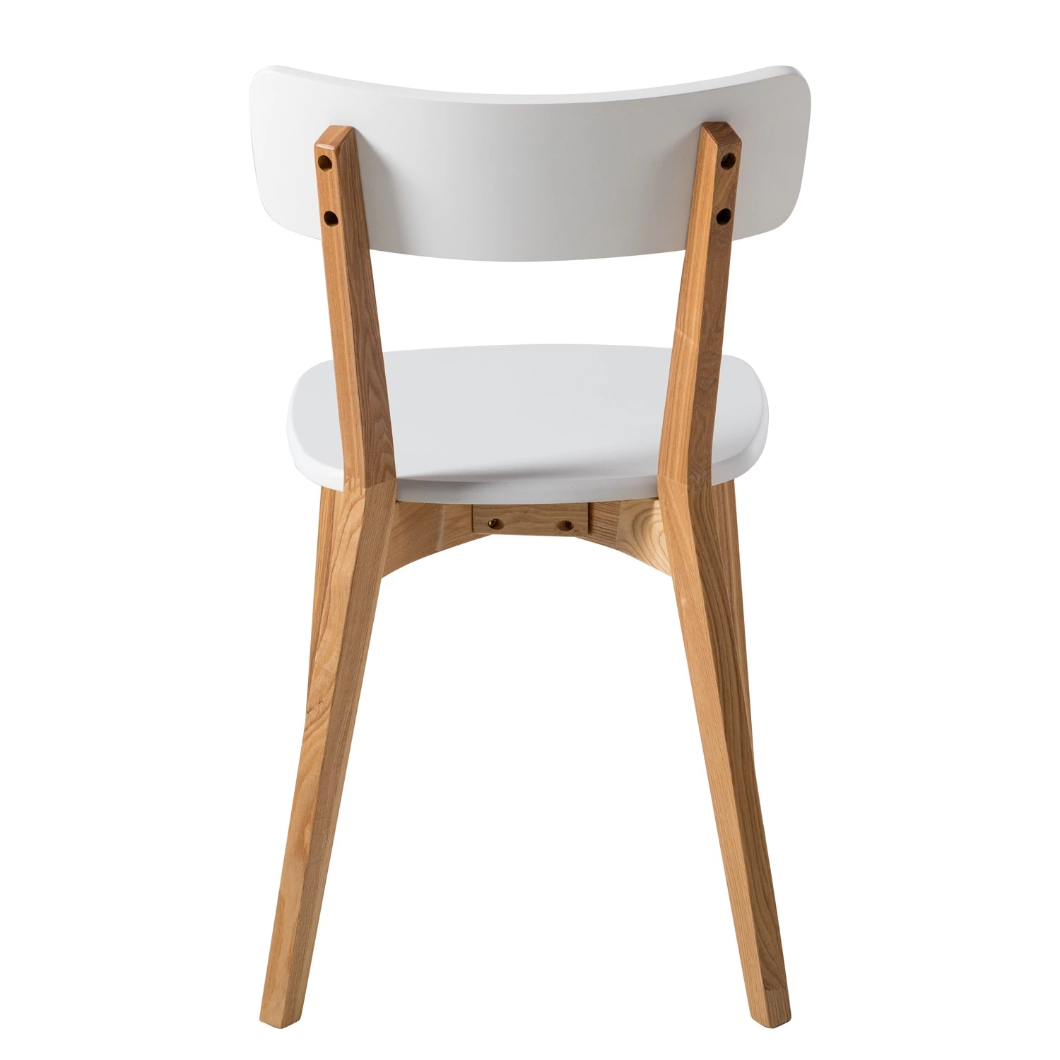 Mørteens Chaises Rob (lot de 2) - Partiellement en frêne massif - Blanc / Frêne 5 Mørteens Chaises Rob (lot de 2) - Partiellement en frêne massif - Blanc / Frêne – Image 5