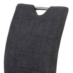 Loftscape Chaises cantilever Lopten I (lot de 2) - Tissu / Acier - Chrome -Meubles de salle à manger Soldes Magasin 1000171117 190418 11493900174 GALLERYIMAGES P000000001000171117