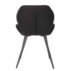 Loftscape Chaises Ripley (lot de 4) - Microfibre / Acier - Anthracite - Anthracite -Meubles de salle à manger Soldes Magasin 1000171122 190418 11494000208 GALLERYIMAGES P000000001000171122