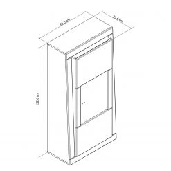 Loftscape Vitrine murale Curlewis - Blanc brillant / Anthracite 13 Loftscape Vitrine murale Curlewis - Blanc brillant / Anthracite -Meubles de salle à manger Soldes Magasin 1000171309 190424 07575400009 GALLERYIMAGES P000000001000171309