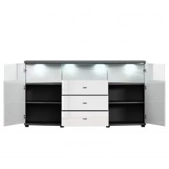 Loftscape Buffet Mury - Blanc brillant / Anthracite -Meubles de salle à manger Soldes Magasin 1000171334 190424 07575900108 GALLERYIMAGES P000000001000171334