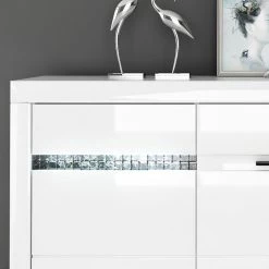 Loftscape Buffet Charnocks - Blanc brillant / blanc -Meubles de salle à manger Soldes Magasin 1000171351 190424 07580400255 GALLERYIMAGES P000000001000171351