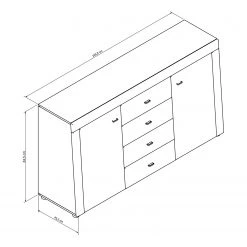 Loftscape Buffet Moitin - Noir brillant / Noir 9 Loftscape Buffet Moitin - Noir brillant / Noir -Meubles de salle à manger Soldes Magasin 1000171362 190424 07580600335 GALLERYIMAGES P000000001000171362