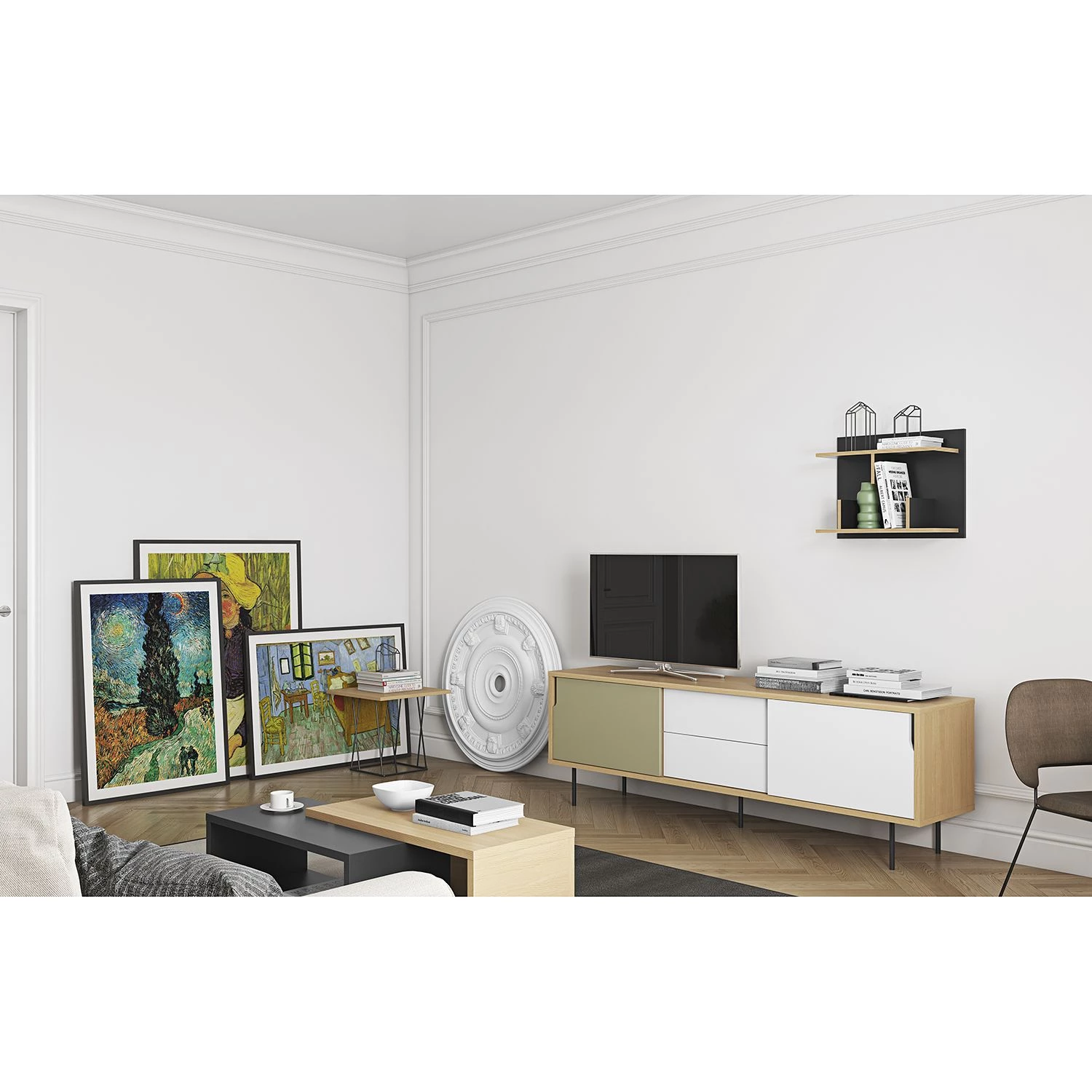 Temahome Buffet Noa IV - Blanc gris 3 Temahome Buffet Noa IV - Blanc gris – Image 3