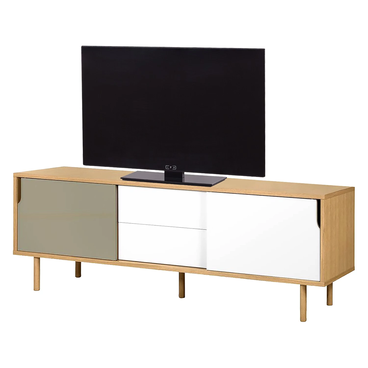 Temahome Buffet Noa III - Blanc / Gris minéral 1 Temahome Buffet Noa III - Blanc / Gris minéral