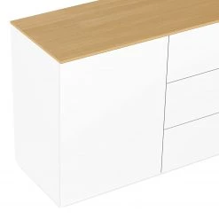 Temahome Commode Join - Chêne / Blanc -Meubles de salle à manger Soldes Magasin 1000172922 201016 13381700563 DETAILS P000000001000172922