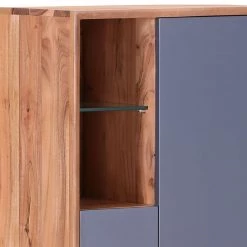 Naturoo Buffet haut Kadena I - Partiellement en acacia massif - Anthracite / Acacia naturel -Meubles de salle à manger Soldes Magasin 1000172947 190503 07493100023 GALLERYIMAGES P000000001000172947