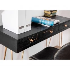 Jack & Alice Console Towa - Acacia massif / Métal - Noir / Or -Meubles de salle à manger Soldes Magasin 1000172956 211019 131829000028 MOOD DETAILS P000000001000172956 mood