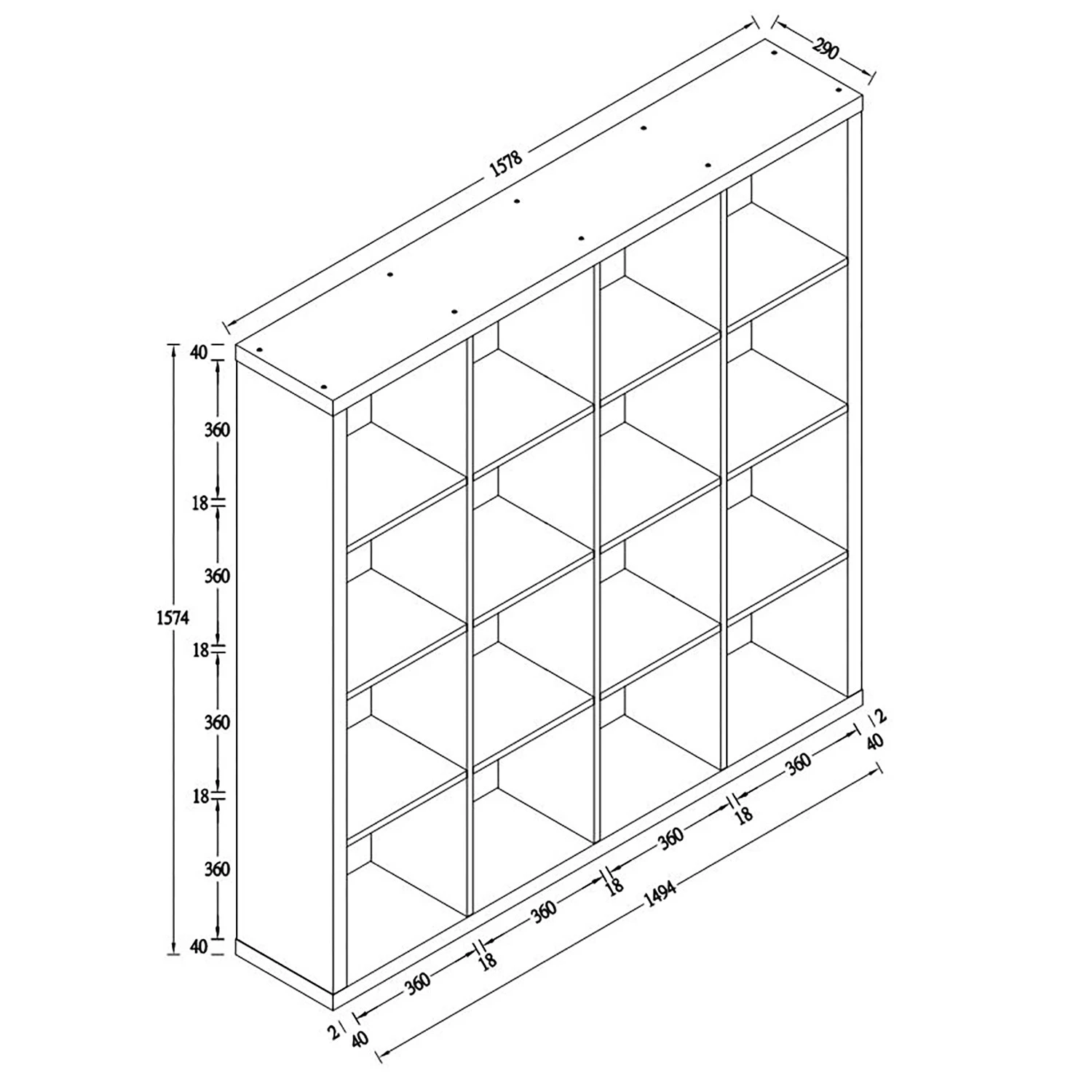 KiYDOO Étagère Shelfy II - Imitation chêne de Sonoma - Largeur : 158 cm 11 KiYDOO Étagère Shelfy II - Imitation chêne de Sonoma - Largeur : 158 cm – Image 11