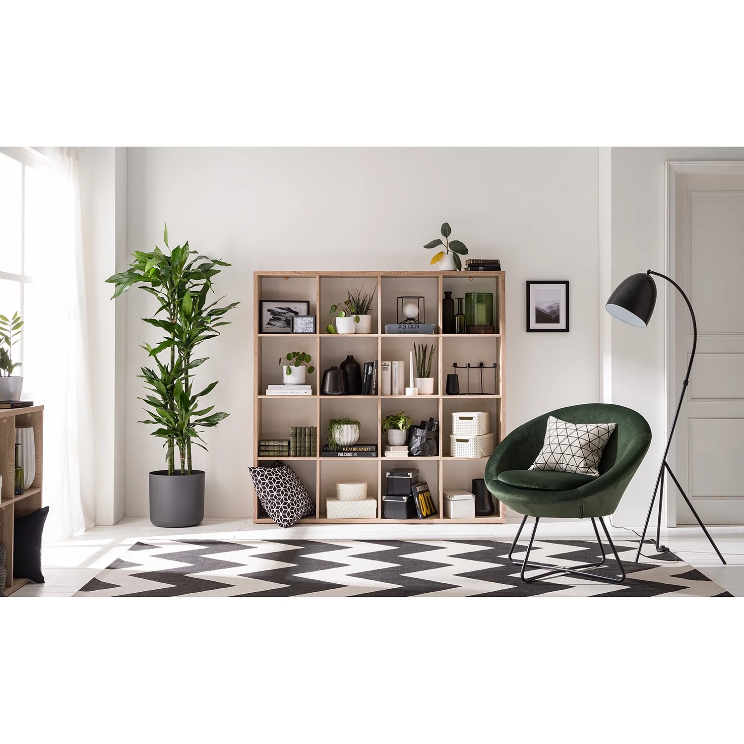 KiYDOO Étagère Shelfy II - Imitation chêne de Sonoma - Largeur : 158 cm 2 KiYDOO Étagère Shelfy II - Imitation chêne de Sonoma - Largeur : 158 cm – Image 2