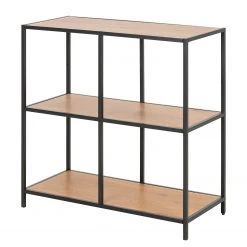 Red Living Étagère Coogee VI - Imitation chêne sauvage / Noir - Hauteur : 78 cm