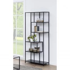 Red Living Étagère Coogee I - Noir - Hauteur : 185 cm -Meubles de salle à manger Soldes Magasin 1000174114 220215 022 MOOD DETAILS P000000001000174114 mood