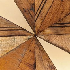 Kare Design Table Illusion - Bois vieilli massif / Acier -Incrustations de bois vieilli / Noir -Meubles de salle à manger Soldes Magasin 1000174187 190515 06331700055 GALLERYIMAGES P000000001000174187