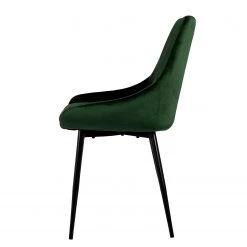 Tenzo Chaises capitonnées Lex (lot de 2) - Velours / Fer - Noir - Vert 7 Tenzo Chaises capitonnées Lex (lot de 2) - Velours / Fer - Noir - Vert -Meubles de salle à manger Soldes Magasin 1000175521 190614 06464000064 GALLERYIMAGES P000000001000175521