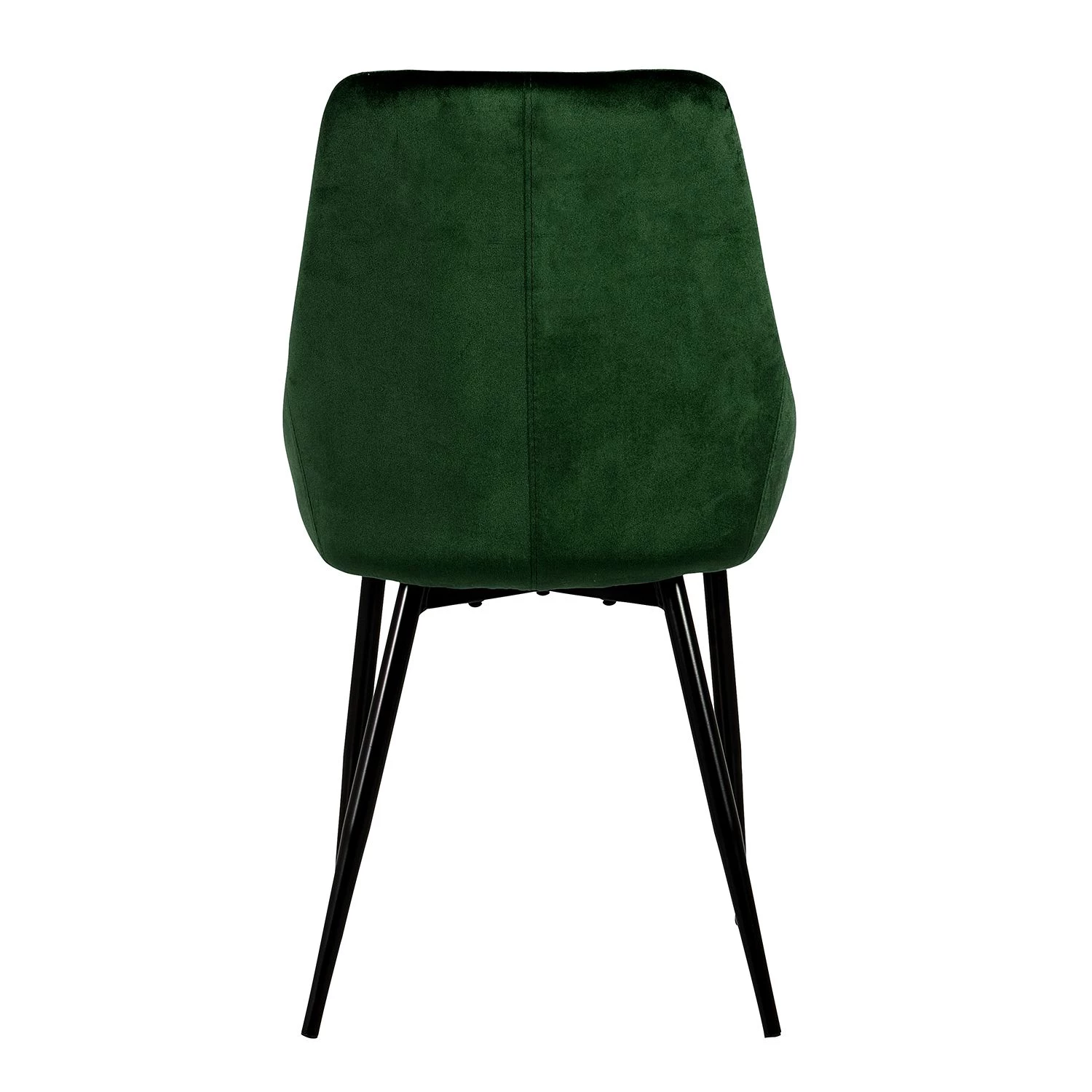 Tenzo Chaises capitonnées Lex (lot de 2) - Velours / Fer - Noir - Vert 4 Tenzo Chaises capitonnées Lex (lot de 2) - Velours / Fer - Noir - Vert – Image 4