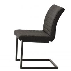 Ars manufacti Chaises cantilever Finga I (lot de 2) - Cuir synthétique Kasai: Gris - Noir 11 Ars manufacti Chaises cantilever Finga I (lot de 2) - Cuir synthétique Kasai: Gris - Noir -Meubles de salle à manger Soldes Magasin 1000176437 201021 10343100114 DETAILS P000000001000176437
