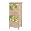 Ridgevalley Commode Akbou - Partiellement en paulownia massif - Marron / Multicolore - Hauteur : 74 cm