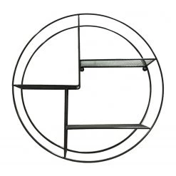 Red Living Étagère murale Petrela - Métal - Noir 7 Red Living Étagère murale Petrela - Métal - Noir -Meubles de salle à manger Soldes Magasin 1000176569 190612 11443600002 GALLERYIMAGES P000000001000176569