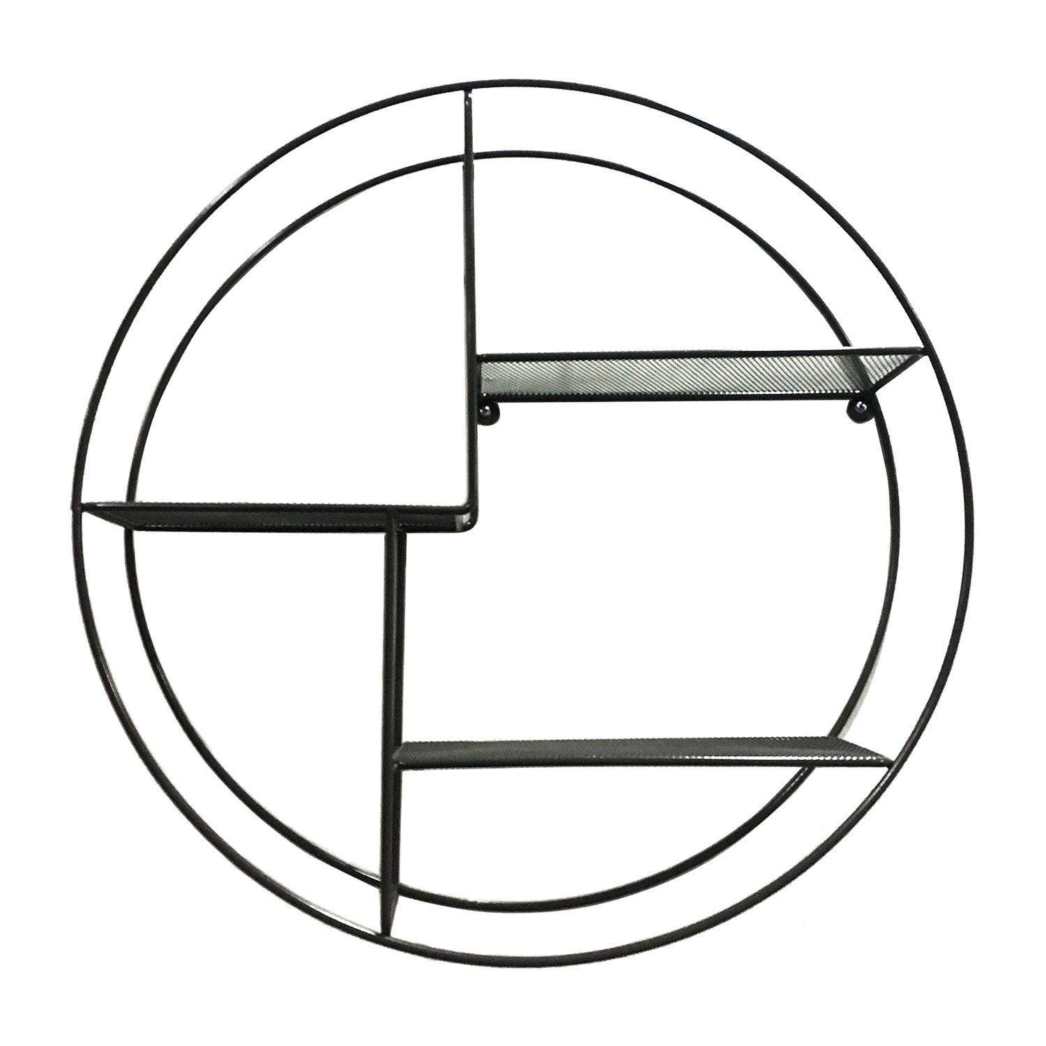 Red Living Étagère murale Petrela - Métal - Noir 3 Red Living Étagère murale Petrela - Métal - Noir – Image 3