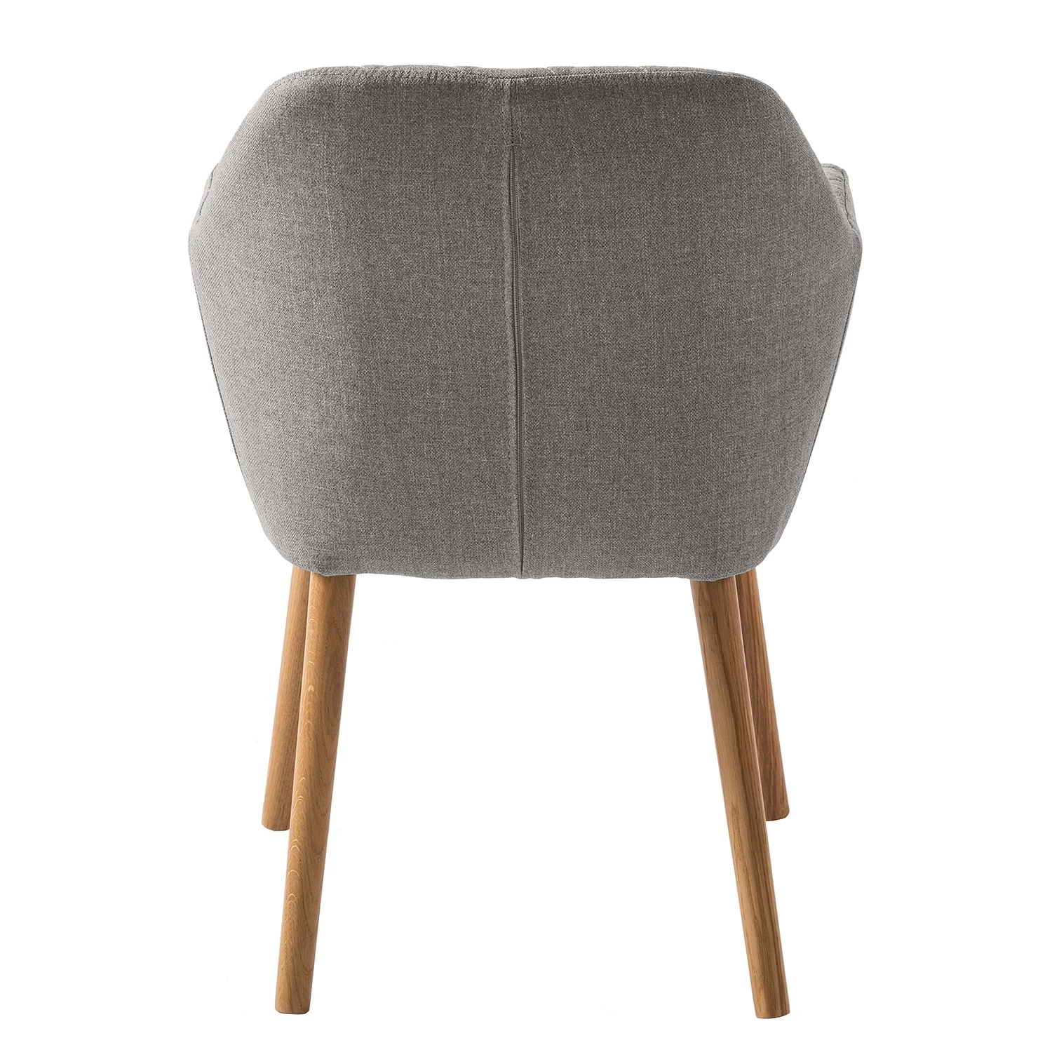 Mørteens Chaise à accoudoirs Amalis - Tissu / Chêne massif - Gris / Chêne 5 Mørteens Chaise à accoudoirs Amalis - Tissu / Chêne massif - Gris / Chêne – Image 5