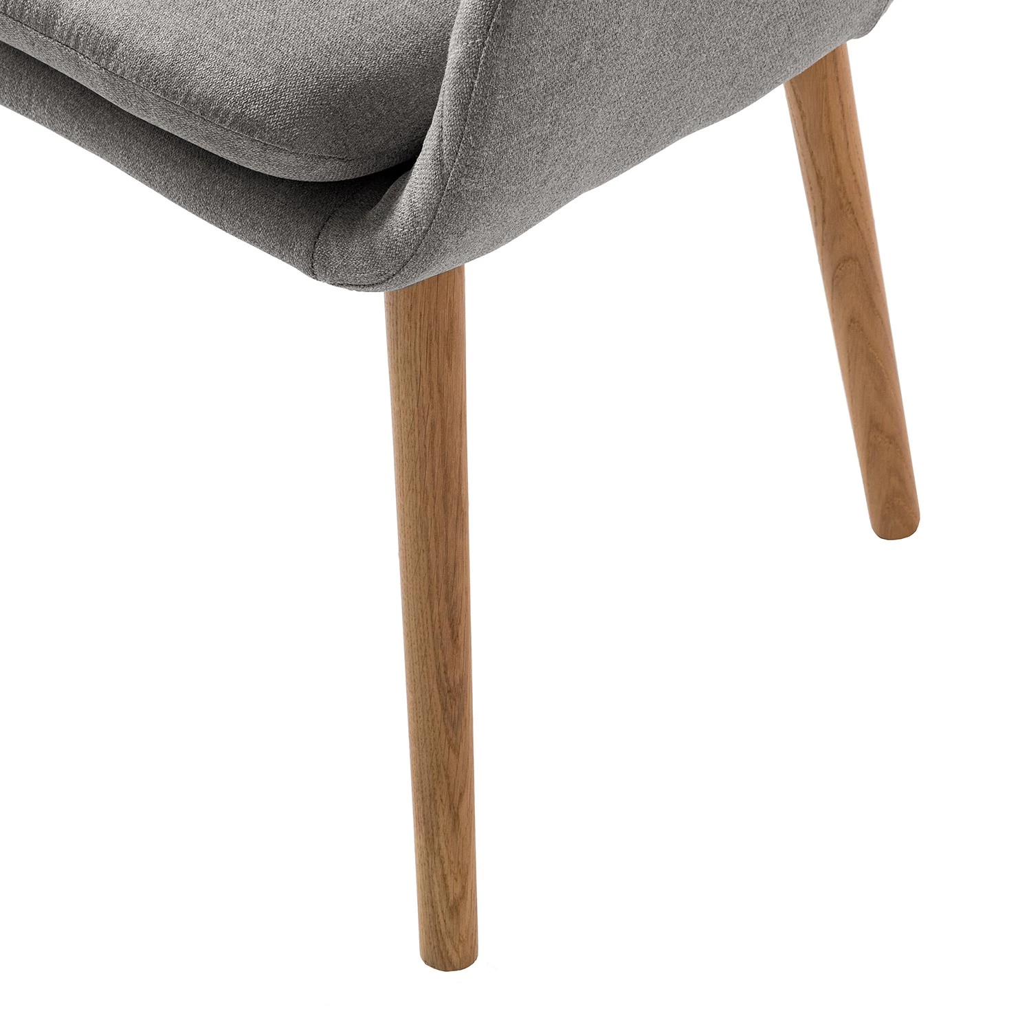 Mørteens Chaise à accoudoirs Amalis - Tissu / Chêne massif - Gris / Chêne 10 Mørteens Chaise à accoudoirs Amalis - Tissu / Chêne massif - Gris / Chêne – Image 10