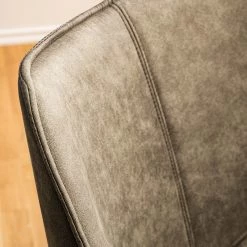 Ars manufacti Chaise à accoudoirs Kantii I - Microfibre / Chêne massif - Gris silex vintage - 1 chaise -Meubles de salle à manger Soldes Magasin 1000176705 200302 11493700002 DETAILS P000000001000176705