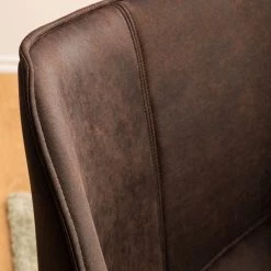 Ars manufacti Chaise à accoudoirs Kantii I - Microfibre / Chêne massif - Marron foncé vintage - 1 chaise 17 Ars manufacti Chaise à accoudoirs Kantii I - Microfibre / Chêne massif - Marron foncé vintage - 1 chaise -Meubles de salle à manger Soldes Magasin 1000176707 200302 11494300021 DETAILS P000000001000176707