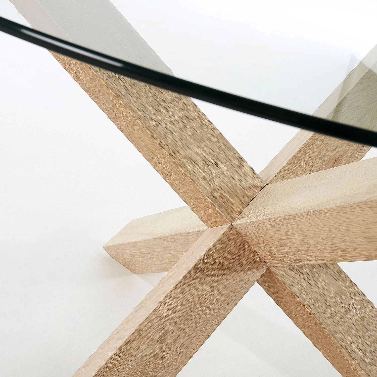 Mørteens Table Lonta - Verre / Chêne massif - Transparent / Chêne 5 Mørteens Table Lonta - Verre / Chêne massif - Transparent / Chêne – Image 5