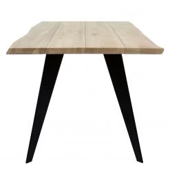 Norrwood Table Malling - Chêne massif / Acier - Noir - Chêne coloris lessivé - 220 x 100 cm 7 Norrwood Table Malling - Chêne massif / Acier - Noir - Chêne coloris lessivé - 220 x 100 cm -Meubles de salle à manger Soldes Magasin 1000176912 190614 06442700115 GALLERYIMAGES P000000001000176912