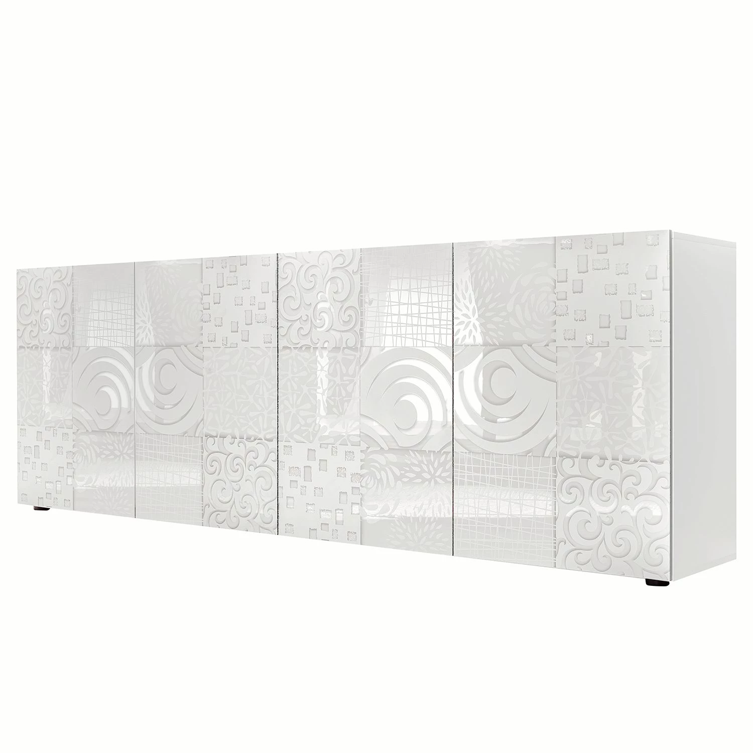 LC Spa Buffet Miro II - Blanc brillant - Largeur : 241 cm 1 LC Spa Buffet Miro II - Blanc brillant - Largeur : 241 cm