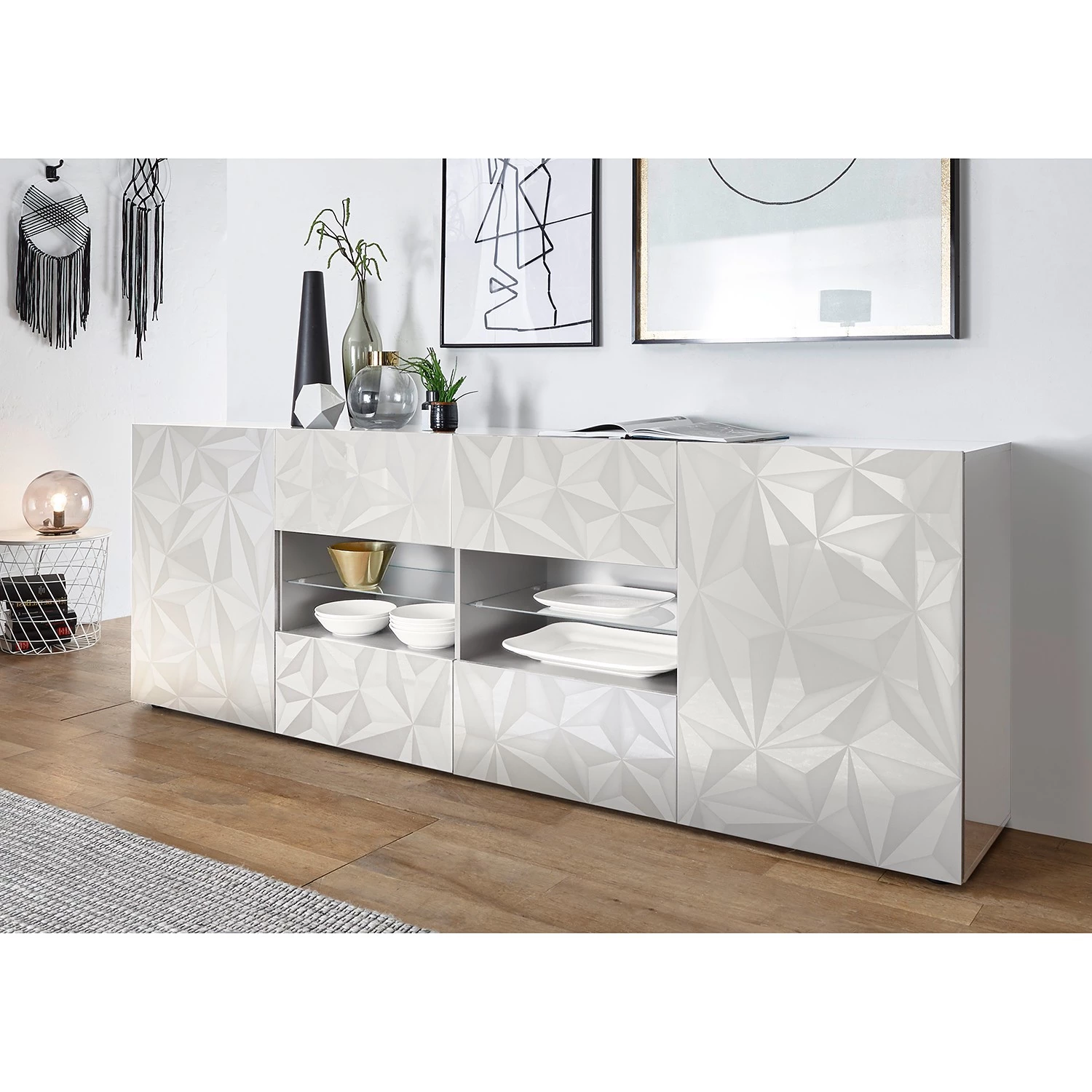 LC Spa Buffet Prisma III - Blanc brillant 2 LC Spa Buffet Prisma III - Blanc brillant – Image 2