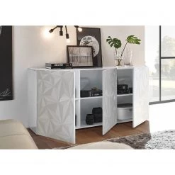 LC Spa Buffet Prisma I - Blanc brillant - Largeur : 181 cm -Meubles de salle à manger Soldes Magasin 1000177723 201029 08373900323 MOOD DETAILS P000000001000177723 mood