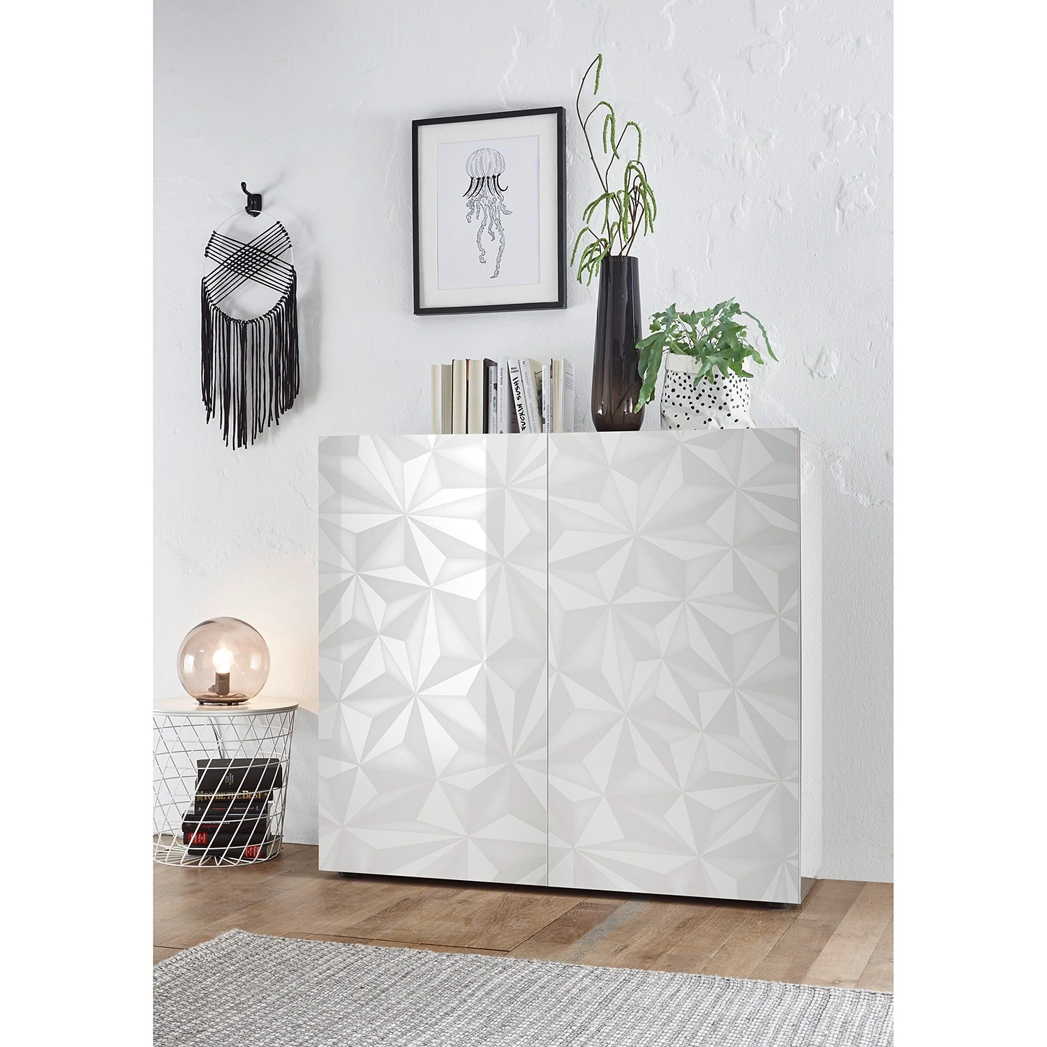 LC Spa Buffet haut Prisma - Blanc brillant 2 LC Spa Buffet haut Prisma - Blanc brillant – Image 2