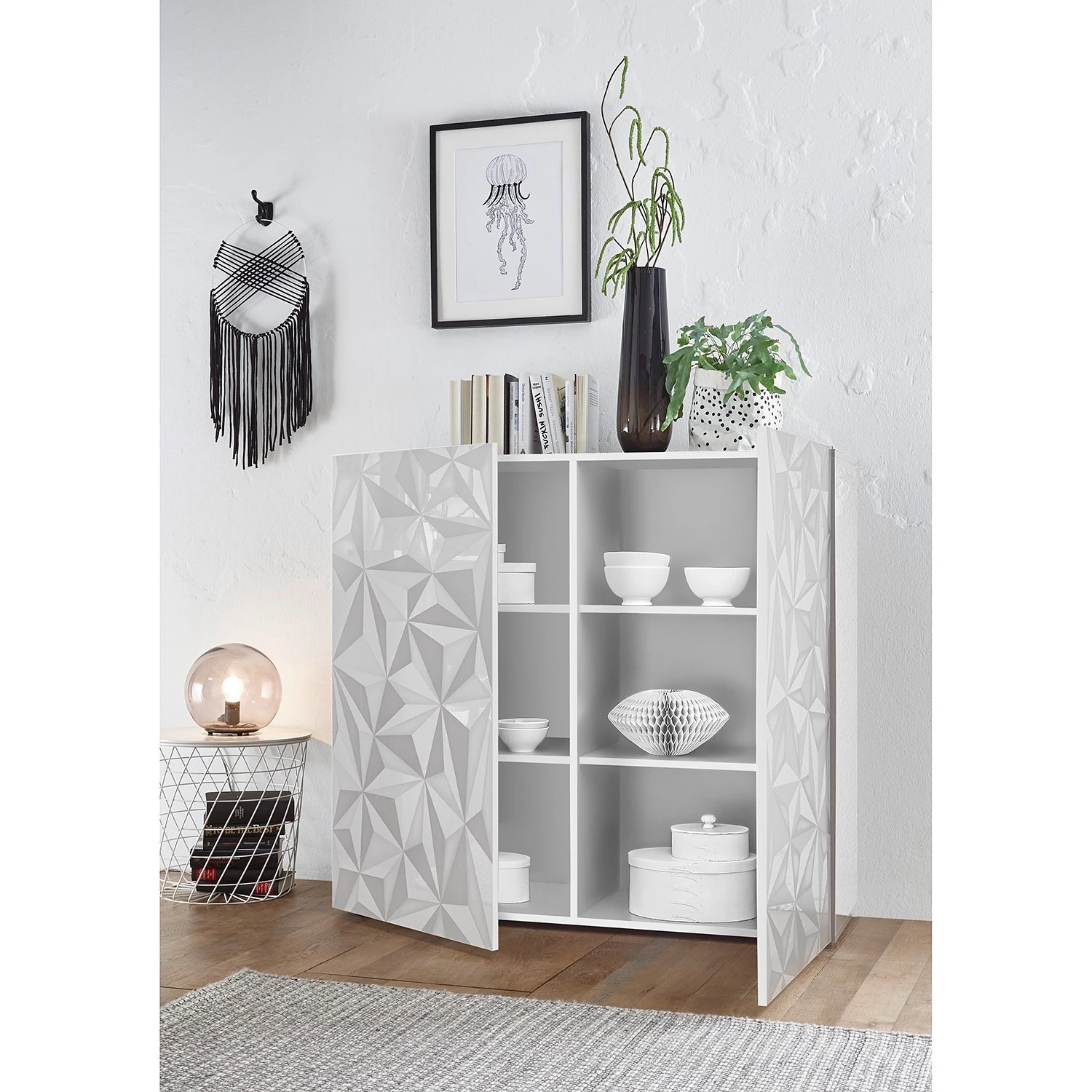 LC Spa Buffet haut Prisma - Blanc brillant 3 LC Spa Buffet haut Prisma - Blanc brillant – Image 3