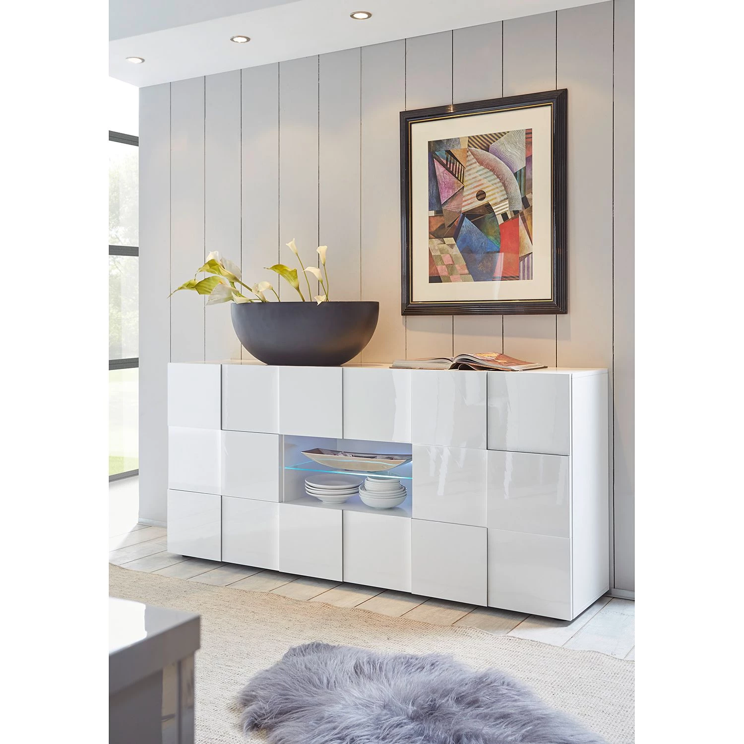 LC Spa Buffet Dama II - Blanc brillant 2 LC Spa Buffet Dama II - Blanc brillant – Image 2