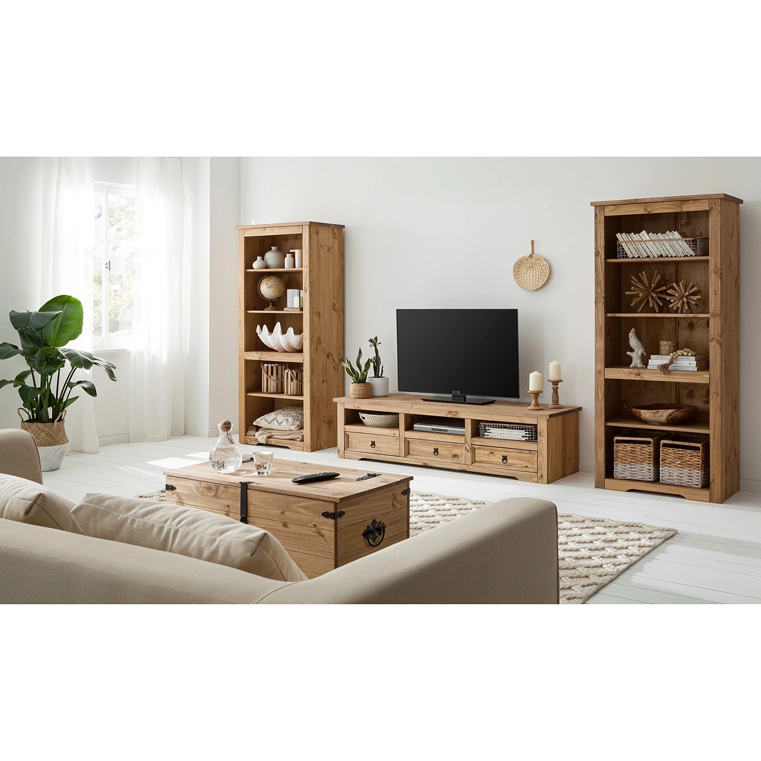 Maison Belfort Étagère Finca Rustica - Pin massif - Epicéa naturel 2 Maison Belfort Étagère Finca Rustica - Pin massif - Epicéa naturel – Image 2