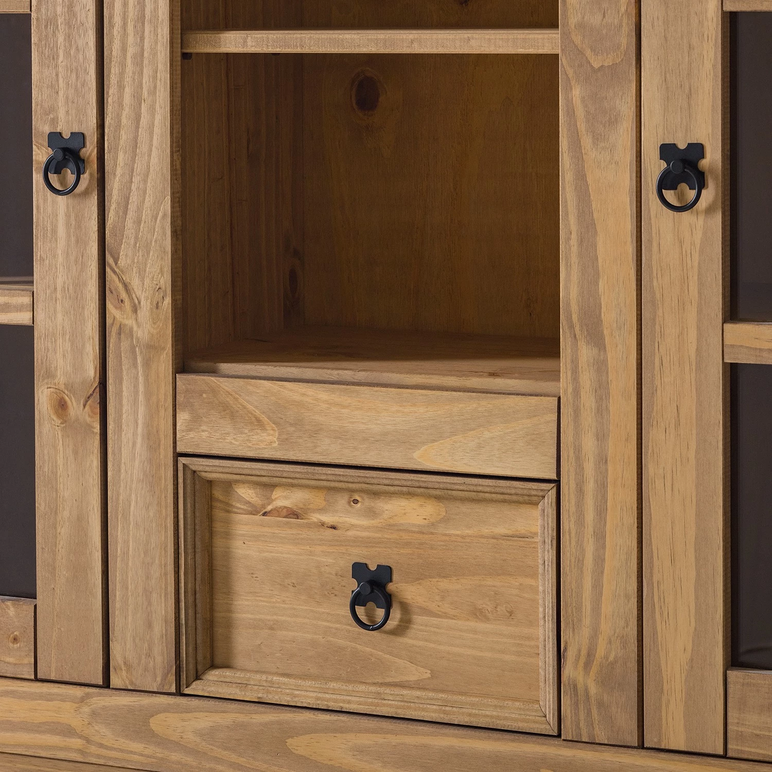 Maison Belfort Vitrine pour buffet Finca Rustica - Pin massif - Epicéa naturel 10 Maison Belfort Vitrine pour buffet Finca Rustica - Pin massif - Epicéa naturel – Image 10