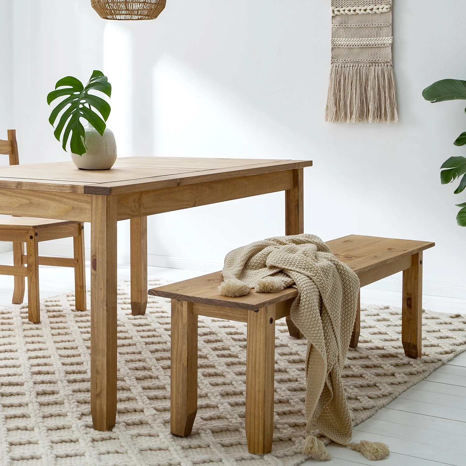 Maison Belfort Banc Finca Rustica - Pin massif - Epicéa naturel 2 Maison Belfort Banc Finca Rustica - Pin massif - Epicéa naturel – Image 2