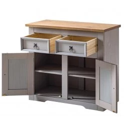 Maison Belfort Commode Finca Rustica I - Pin massif - Pin gris -Meubles de salle à manger Soldes Magasin 1000178041 200417 12541000017 DETAILS P000000001000178041