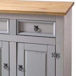 Maison Belfort Commode Finca Rustica I - Pin massif - Pin gris -Meubles de salle à manger Soldes Magasin 1000178041 200417 12541100018 DETAILS P000000001000178041