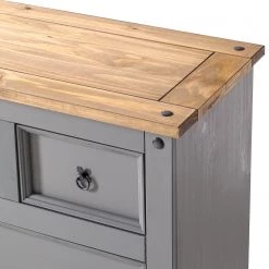 Maison Belfort Commode Finca Rustica II - Pin massif - Pin gris -Meubles de salle à manger Soldes Magasin 1000178050 200417 12424400005 DETAILS P000000001000178050